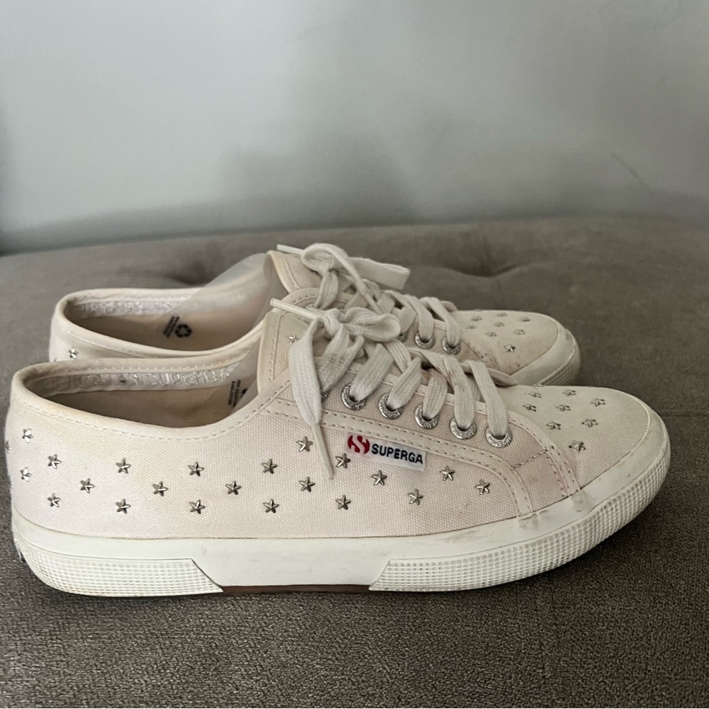 Superga 2750 sneakers with stars studs.